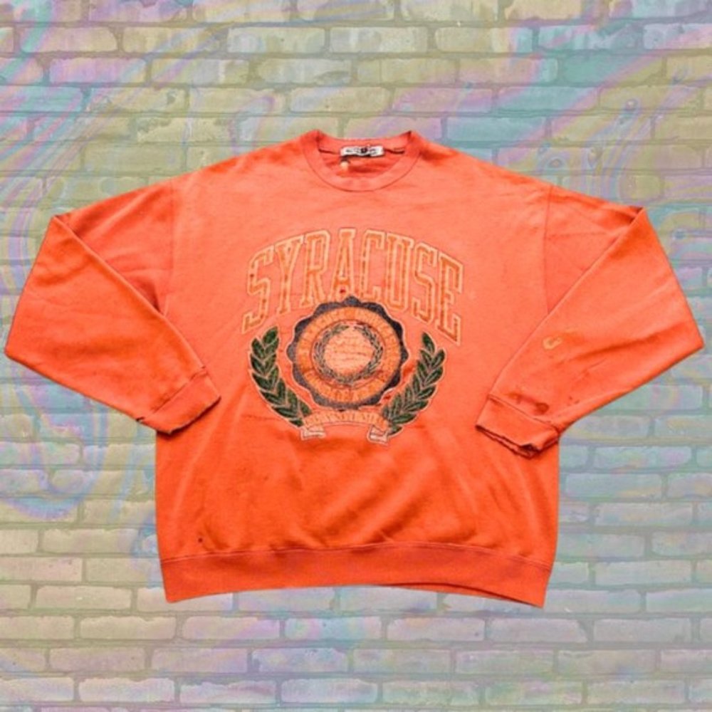 [SOLD] RARE Vintage 80s Distressed Syracuse University Mascot Made in USA